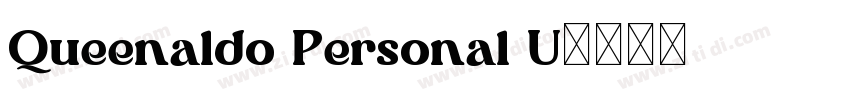 Queenaldo Personal U字体转换